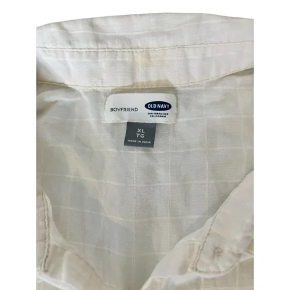 Old Navy Women's Boyfriend-style Longsleeve Buttoned Down Top - Picture 4 of 8